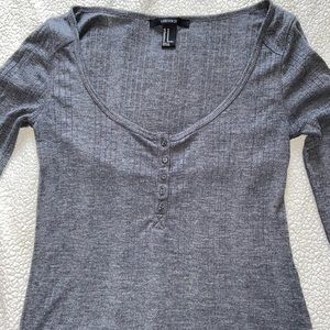 FOREVER 21 Grey off the shoulder